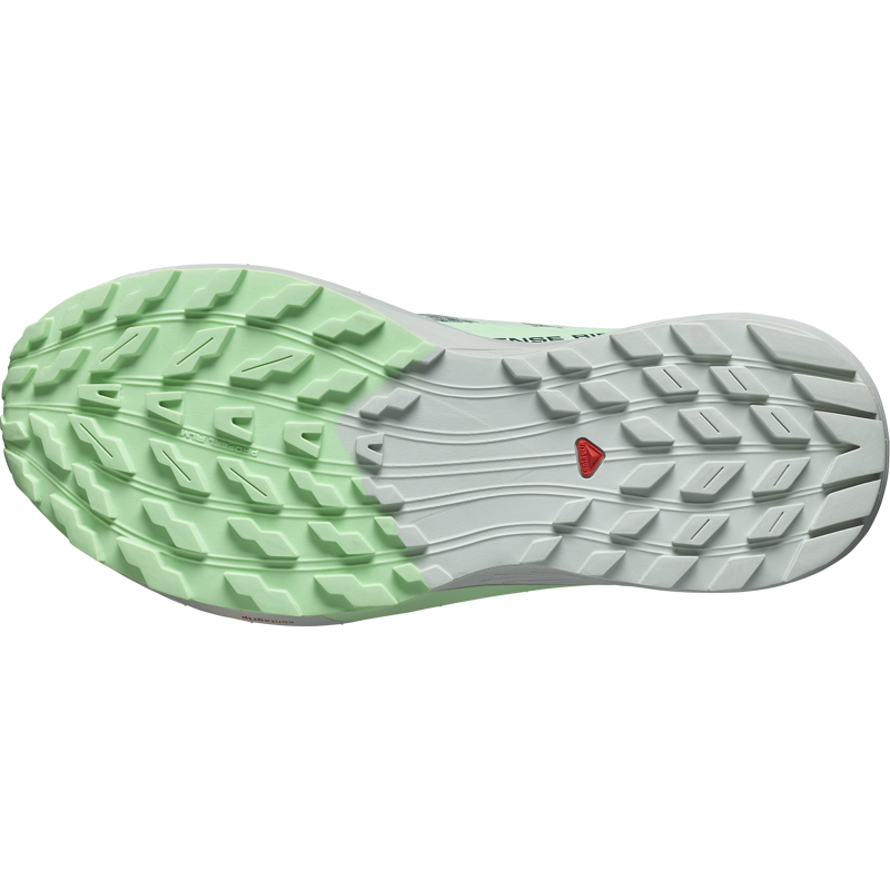 Salomon Womens Sense Ride 5 Lily Pad/Metal/Green Ash-3